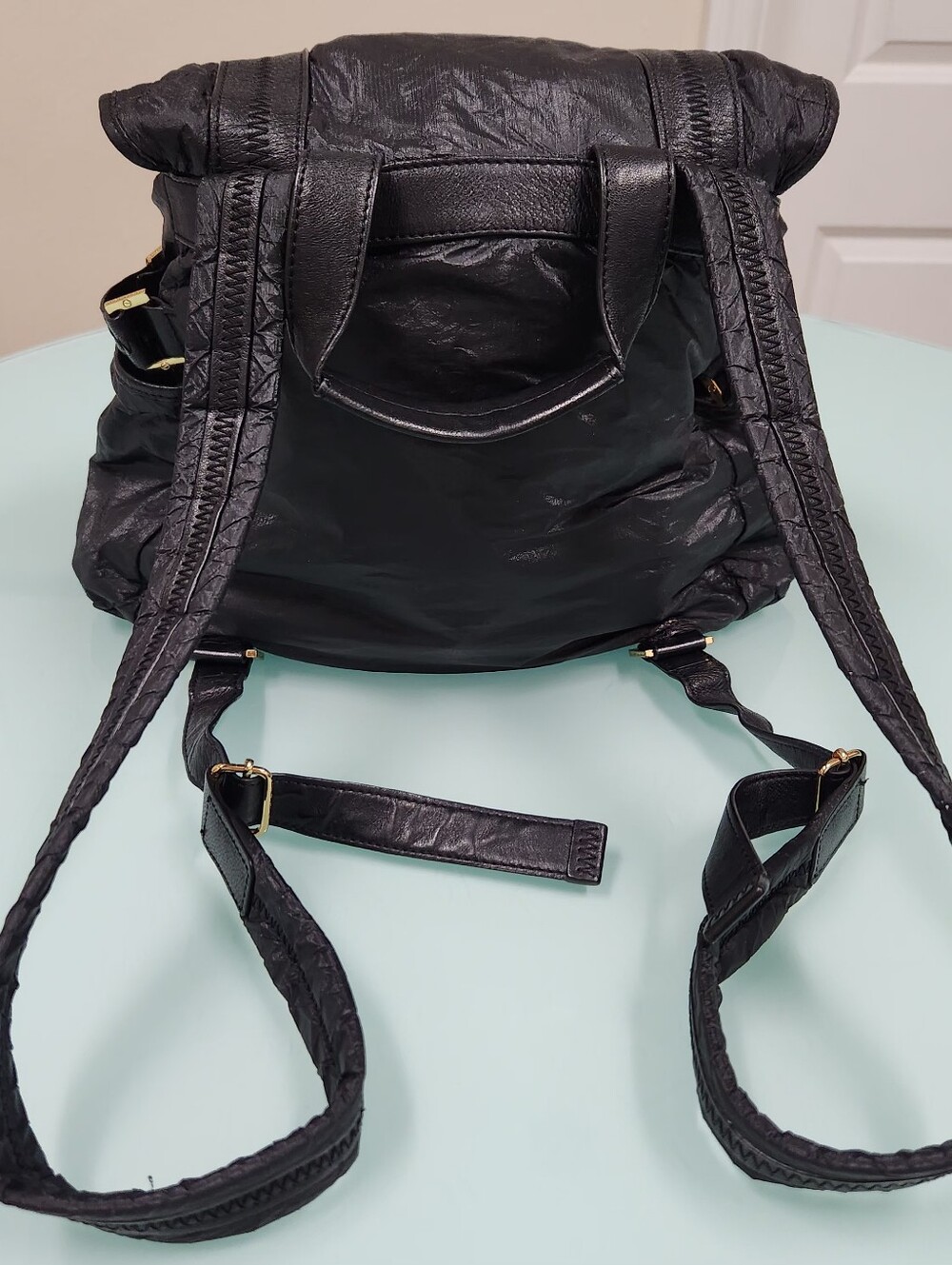 Tory Burch Black Backpack with Gold Hardware - Picture 4 of 12
